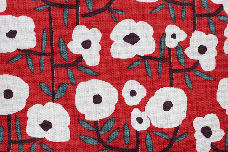 Jca綿麻つづれ花<br>赤